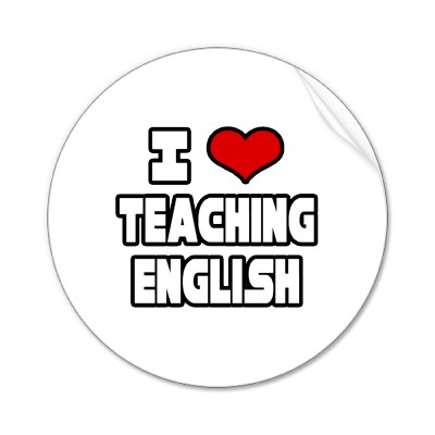 I love teaching english